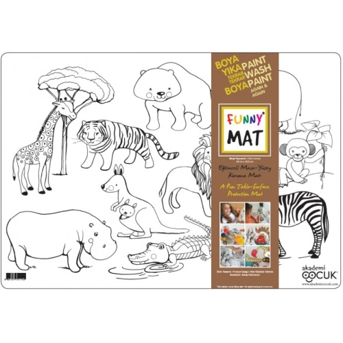 Funny Mat - Vahşi Hayvanlar 33,5x48cm
