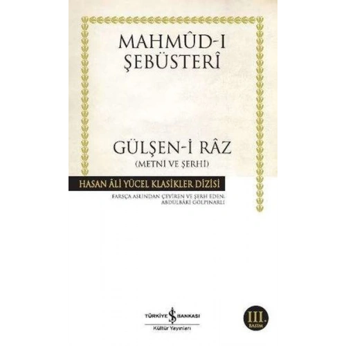 Gülşen-i Raz Metni ve Şerhi - Hasan Ali Yücel Klasikleri