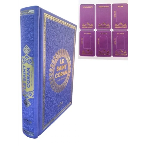 Hafız Boy Termo Deri Le Saınt Coran Fransızca Muhammad Hamıdullah Mor
