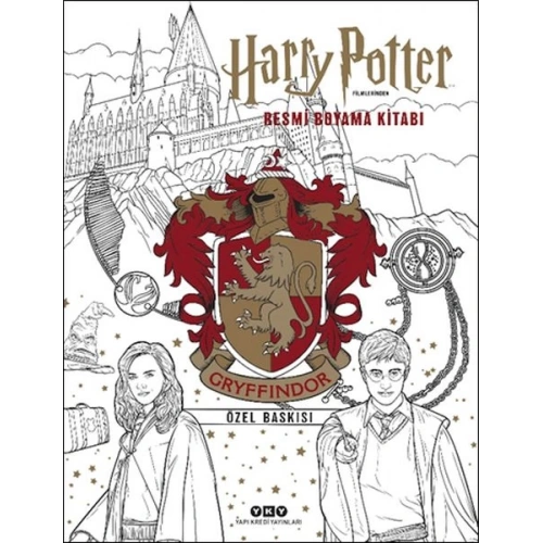 Harry Potter Filmlerinden Resmi Boyama Kitabı – Gryffindor Özel Baskısı