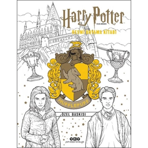 Harry Potter Filmlerinden Resmi Boyama Kitabı – Hufflepuff Özel Baskısı