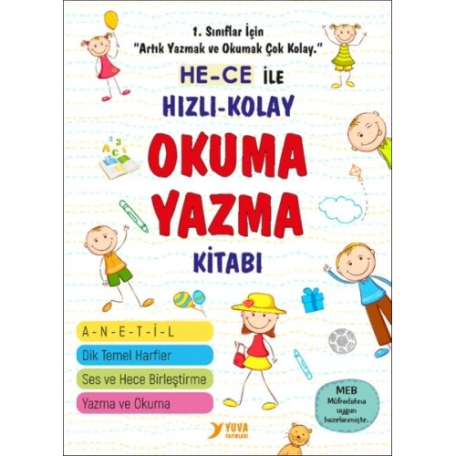 Hece ile Hızlı Kolay Okuma Yazma Kitabı