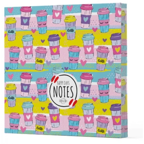 Kahve 10 - Çizgisiz Yan Boyamalı Defter