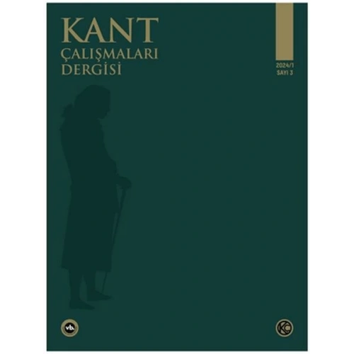 Kant Çalışmaları Dergisi Sayı: 3 - 2024