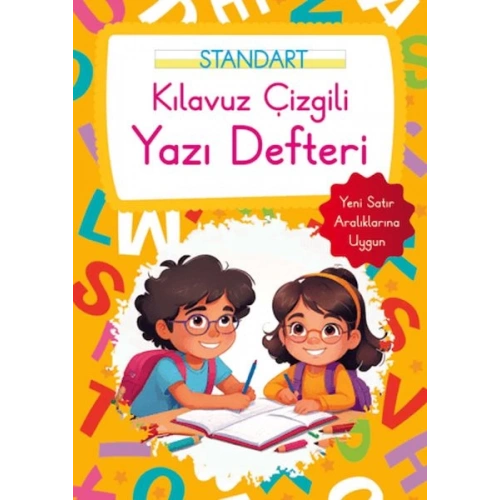 Kılavuz Çizgili Yazı Defteri Büyük Boy - Turuncu