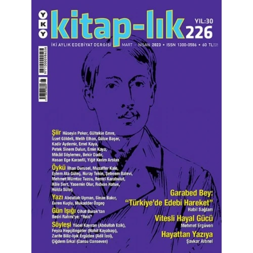 Kitap-lık Sayı 226 - Garabed Bey ve “Türkiye’de Edebi Hareket”