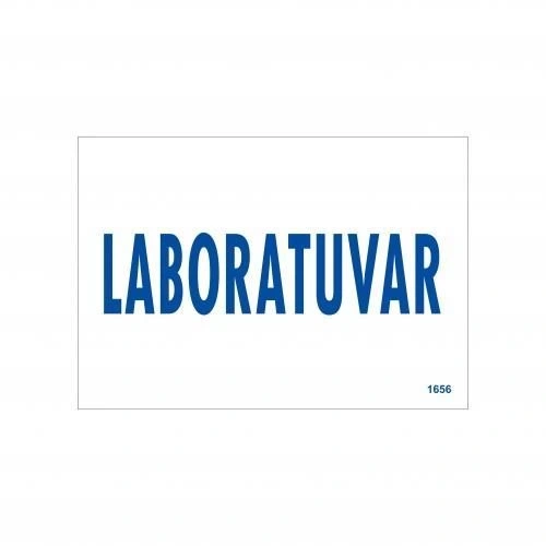 Laboratuvar Uyarı Levhası 17,5x25 KOD:1656