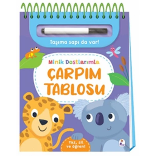 Minik Dostlarımla Çarpım Tablosu – Yaz, Sil ve Öğren