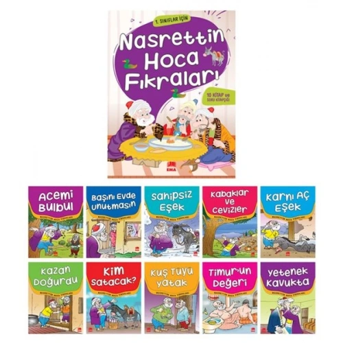 Nasrettin Hoca Fıkraları(10 Kitap+Soru Kitapçığı)