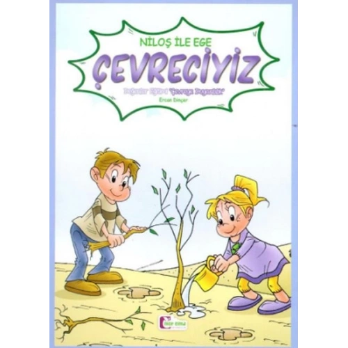 Niloş İle Ege - Çevreciyiz 35*50 Kuşe Kağıt -Renkli Hikaye