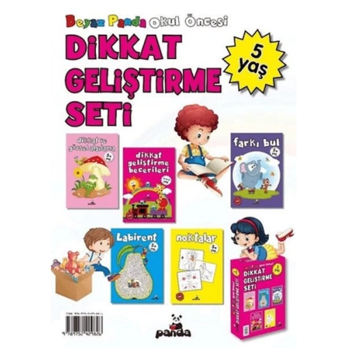 Okul Öncesi 5 Yaş Dikkat Geliştirme Seti (5 Kitap)