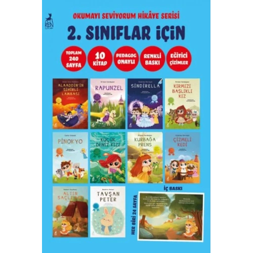 Okumayı Seviyorum Hikâye Serisi 2. Sınıflar İçin (10 Kitap)