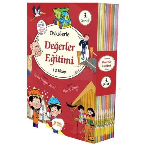 Öykülerle Değerler Eğitimi 3. Sınıflar İçin 10 Kitap Set