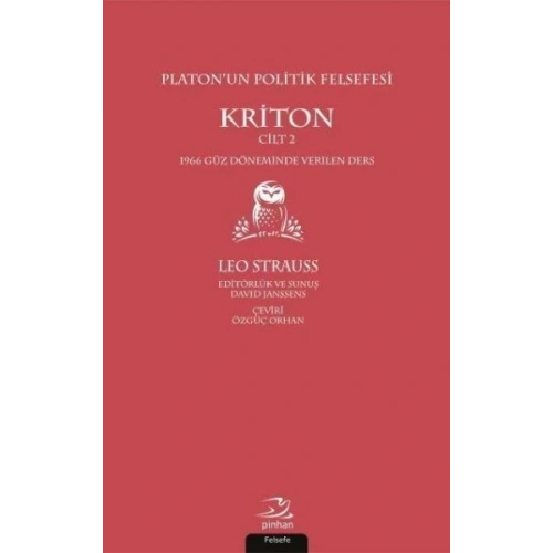 Platonun Politik Felsefesi Cilt 2 Kriton