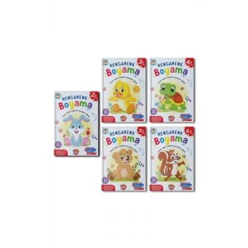Rengarenk Boyama 10 set+1 set (55 Kitap)