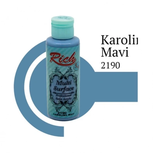 Rich Multi Surface 2190 Karolina Mavi Akrilik Boya 120 cc