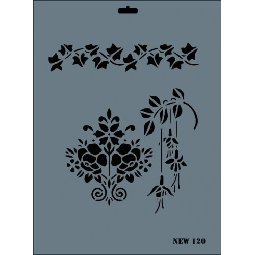Rich New Seri N-120 Stencil 35x25 cm