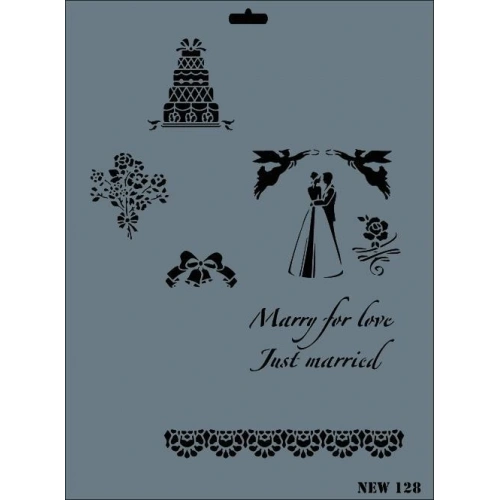 Rich New Seri N-128 Stencil 35x25 cm