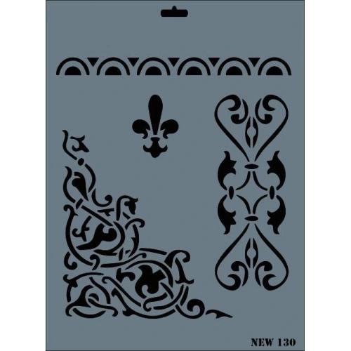 Rich New Seri N-130 Stencil 35x25 cm