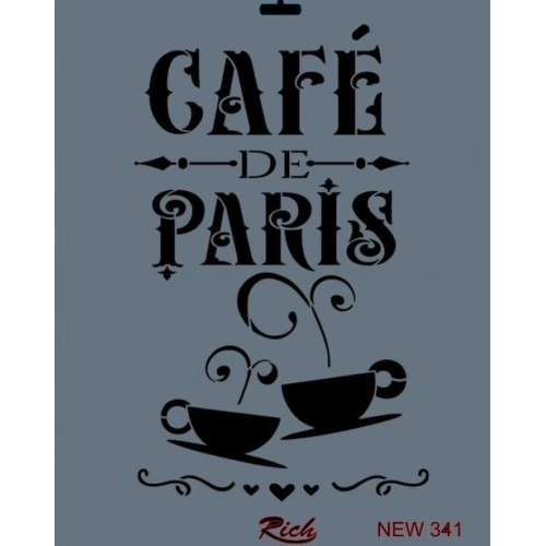 Rich New Seri N-341 Stencil 35x25 cm