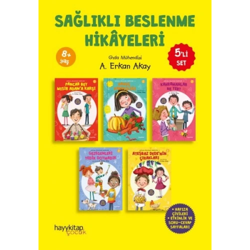 Sağlıklı Beslenme Hikayeleri 5li Set 30 Hikaye