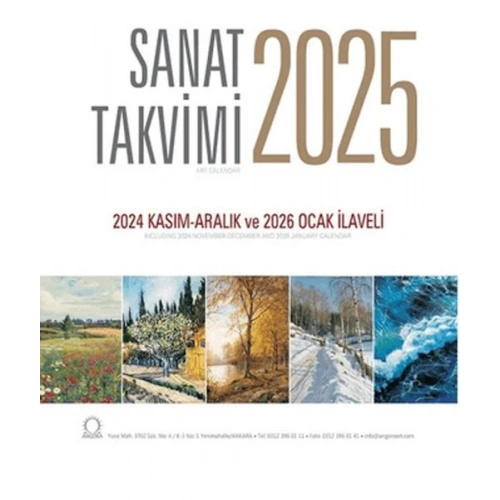 Sanat Takvimi 2025 Duvar Takvimi