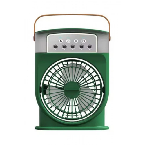 Şarjlı 600 Ml Su Hazneli Taşınabilir Masaüstü Vanilatör Güçlü Fan Ve 2000 Mah Pil Yeşil