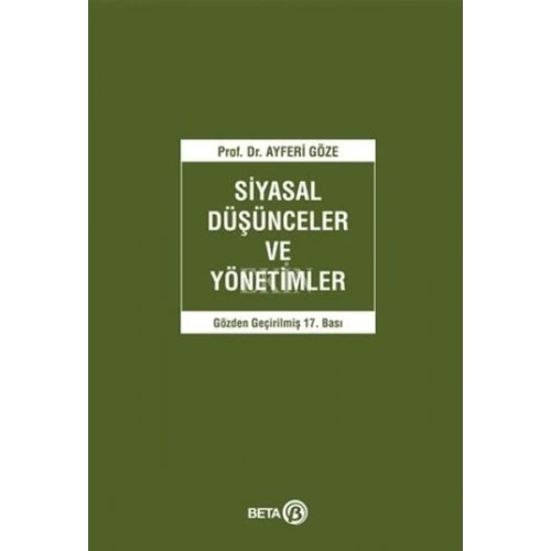 Siyasal Düşünceler ve Yönetimler