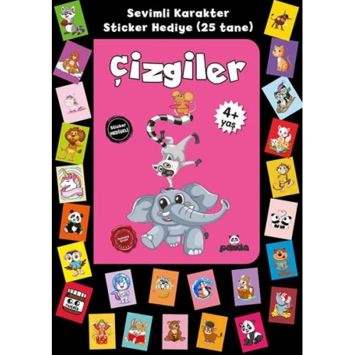 Stickerlı 4+ Yaş Çizgiler