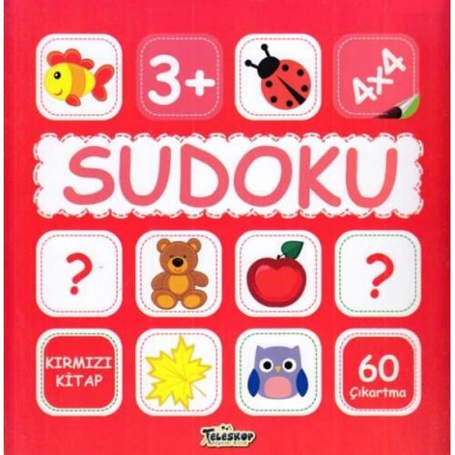 Sudoku 4X4 Kırmızı Kitap