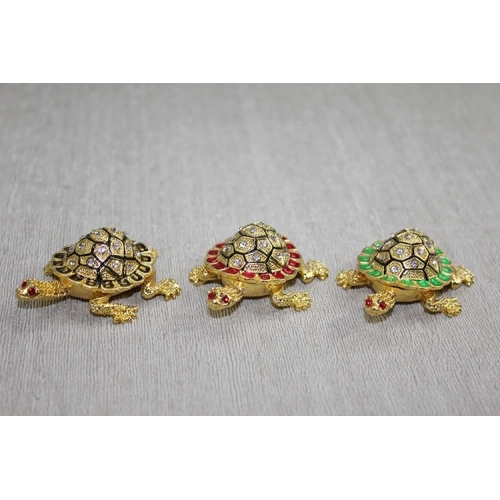 Swaroski Minik Kaplumbağa Figürü Alk3867