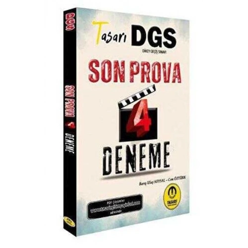 Tasarı Eğitim Yayınları DGS Son Prova 4 Çözümlü Deneme