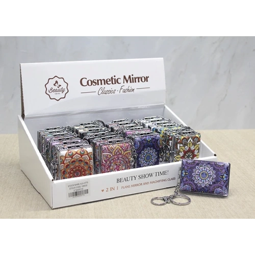 Taşlı El Aynası Anahtarlık Alk3770