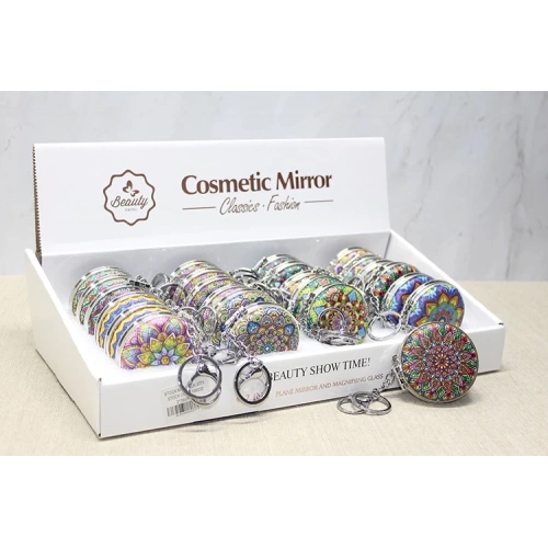 Taşlı El Aynası Anahtarlık Alk3771