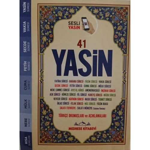 Türkçe Okunuşlu ve Mealli, Sesli 41Yasin-i Şerif (Çanta Boy)