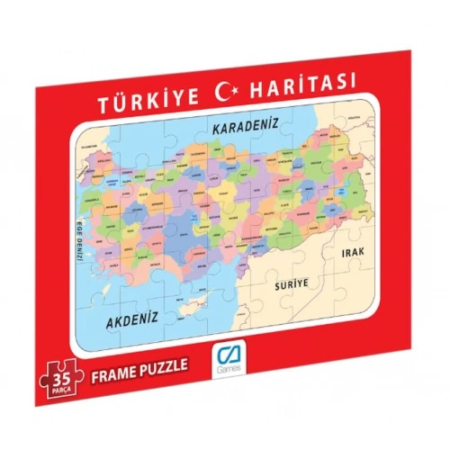 Türkiye Haritası Frame Puzzle-35