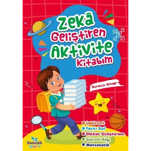 Zeka Geliştiren Aktivite Kitabım - Kırmızı Kitap