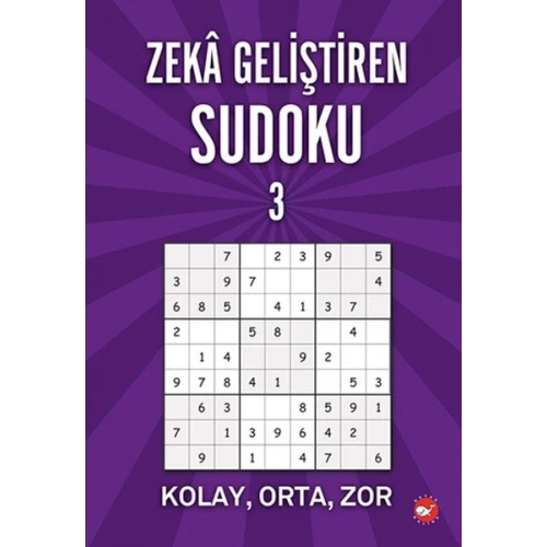Zeka Geliştiren Sudoku 3 - Kolay - Orta - Zor