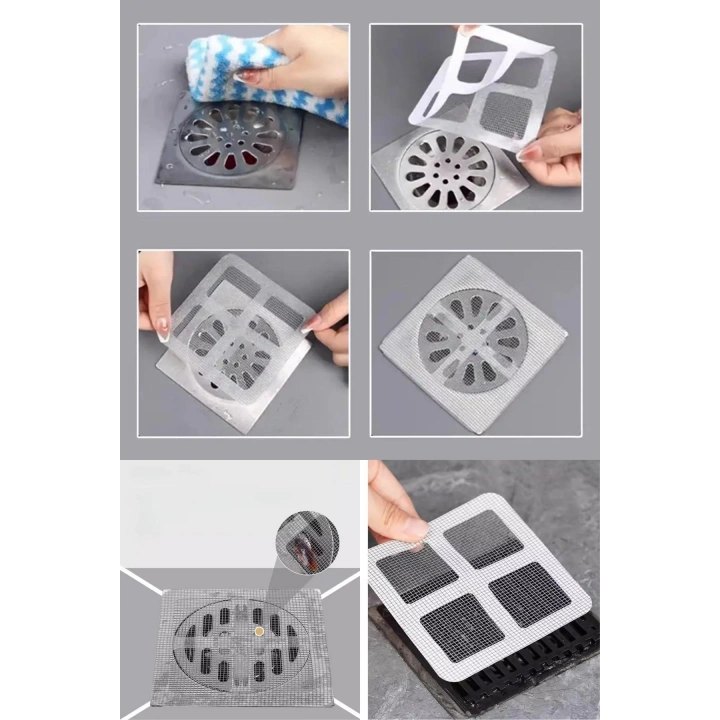 10lu Banyo ve Mutfak Lavabo Koku Önleyici ve Haşere Böcek Önleyici Gider Filtresi