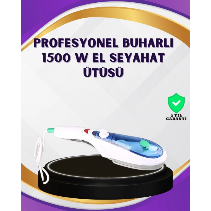 1500W Buharlı Kırışıklık Giderici Ütü | Ev ve Seyahat Kullanımı İçin Uygun