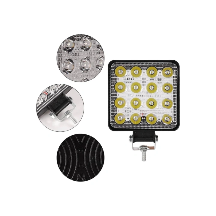 16 Ledli Çalışma Lambası Araç Görüş Lambası Oto Lamba