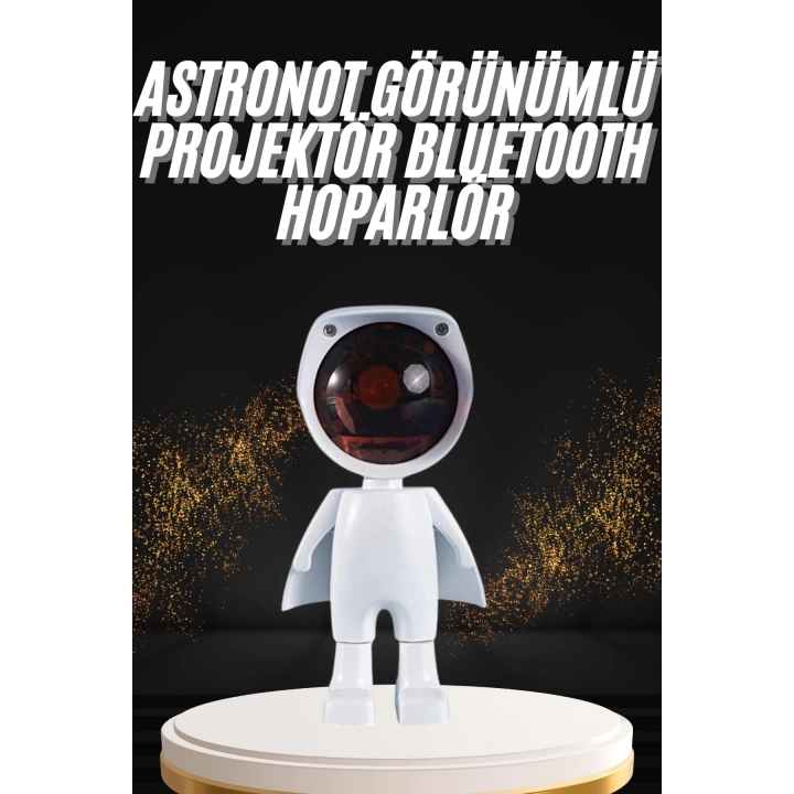 180 Derece Dönebilen Astronot Masa ve Gece Lambası Projektör