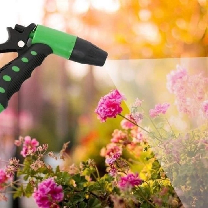 2 Fonksiyonlu 3lü Bahçe Tarla Otomatik Sulama Tabancası Seti Hortum Bağlantısı Aparatı