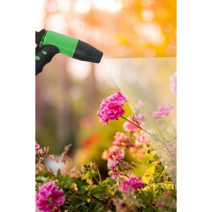 2 Fonksiyonlu 5li Bahçe Tarla Otomatik Sulama Tabancası Seti Hortum Bağlantısı Aparatı