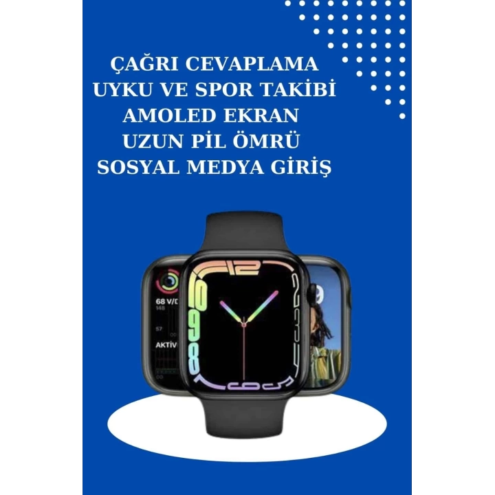 2025 Model Akıllı Saat ve 2.Nesil TWS Bluetooth Kulaklık ANC Özelliği Amoled Ekran