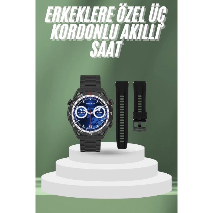 2025 Model Yuvarlak Ekran Android ve İOS Uyumlu GPS Takibi Yapabilen Akıllı Saat