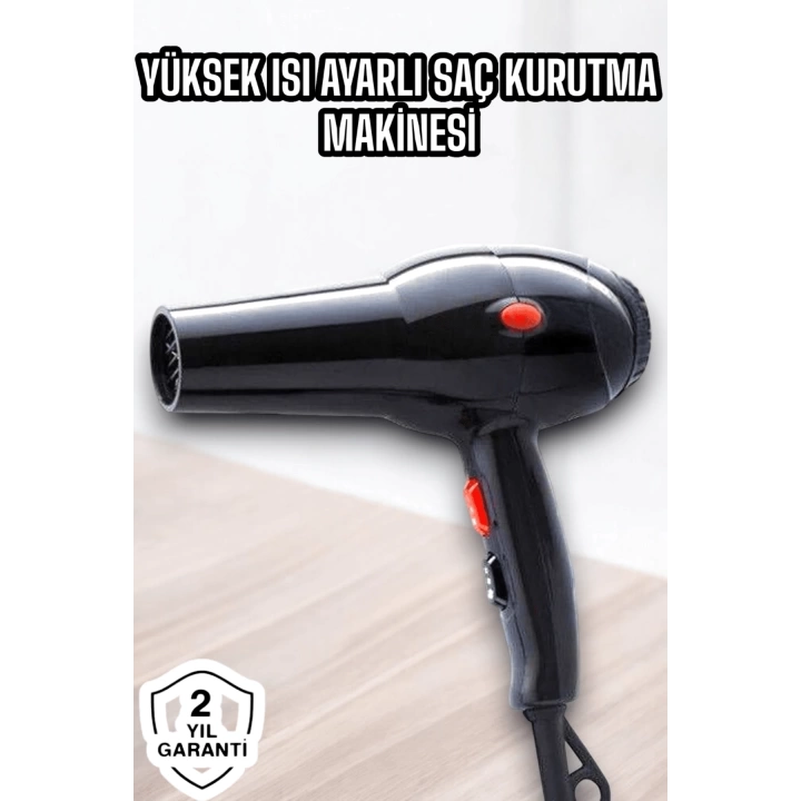 2200 Watt Profesyonel Saç Kurutma Makinesi Güçlü ve Dayanıklı Tasarım