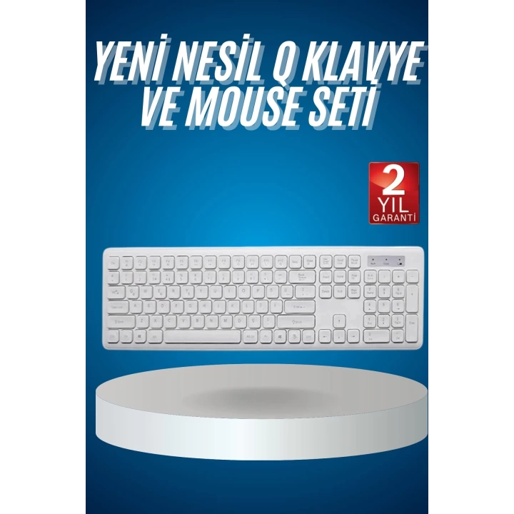 2.4 Ghz Wireless Kablosuz Klavye Mouse Seti Tv Pc Uyumlu