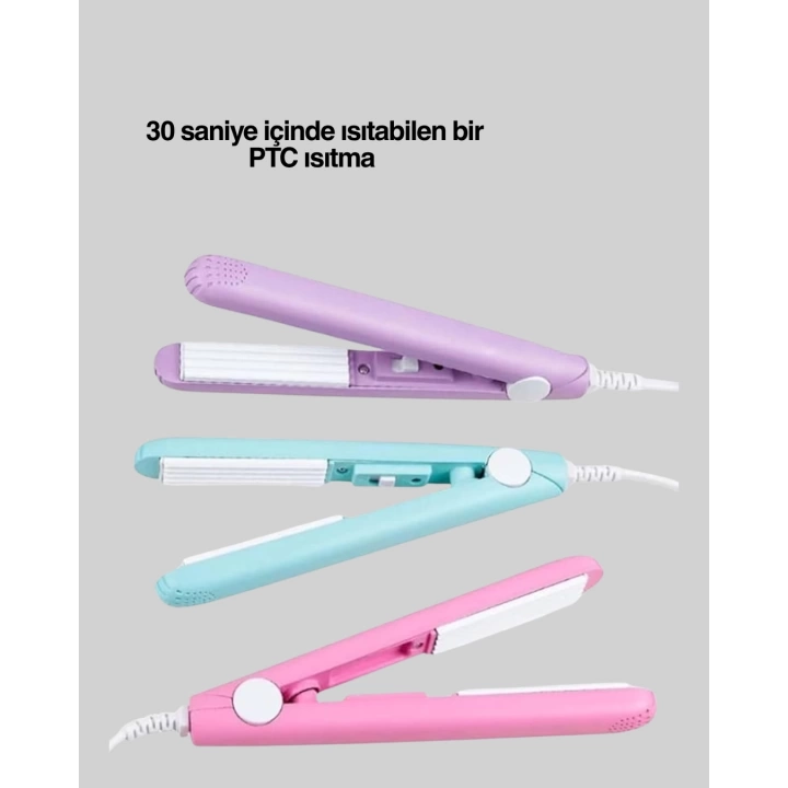 30 Saniyede Isınan PTC Teknolojili Saç Şekillendirici – Sabit Isı Kontrollü, Hızlı Performans