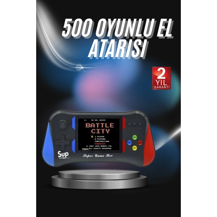 3.5 İnç 500ü 1 Arada Klasik Oyun Konsolu Nostalji Oyunlu Atari